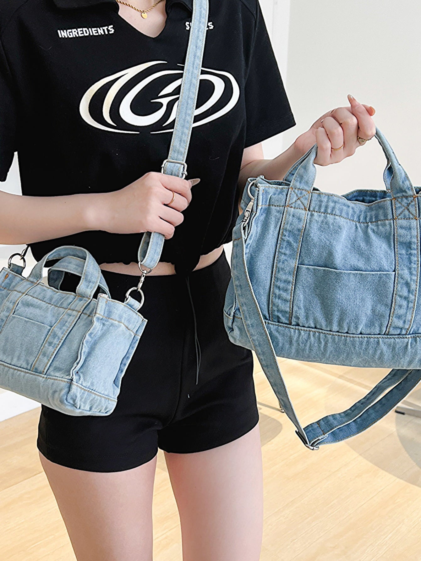 Uylee's Boutique Denim Shoulder Bag