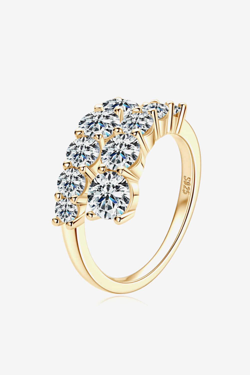 Uylees Boutique Moissanite 925 Sterling Silver Ring