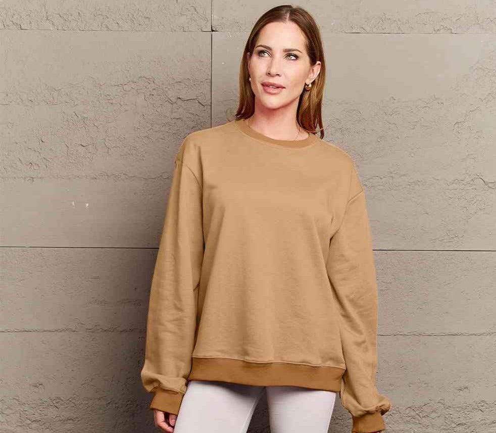 Simply Love Full Size COURAGEOUS Graphic Sweatshirt
