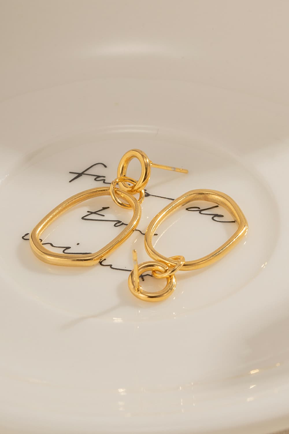Orecchini pendenti placcati oro 18K
