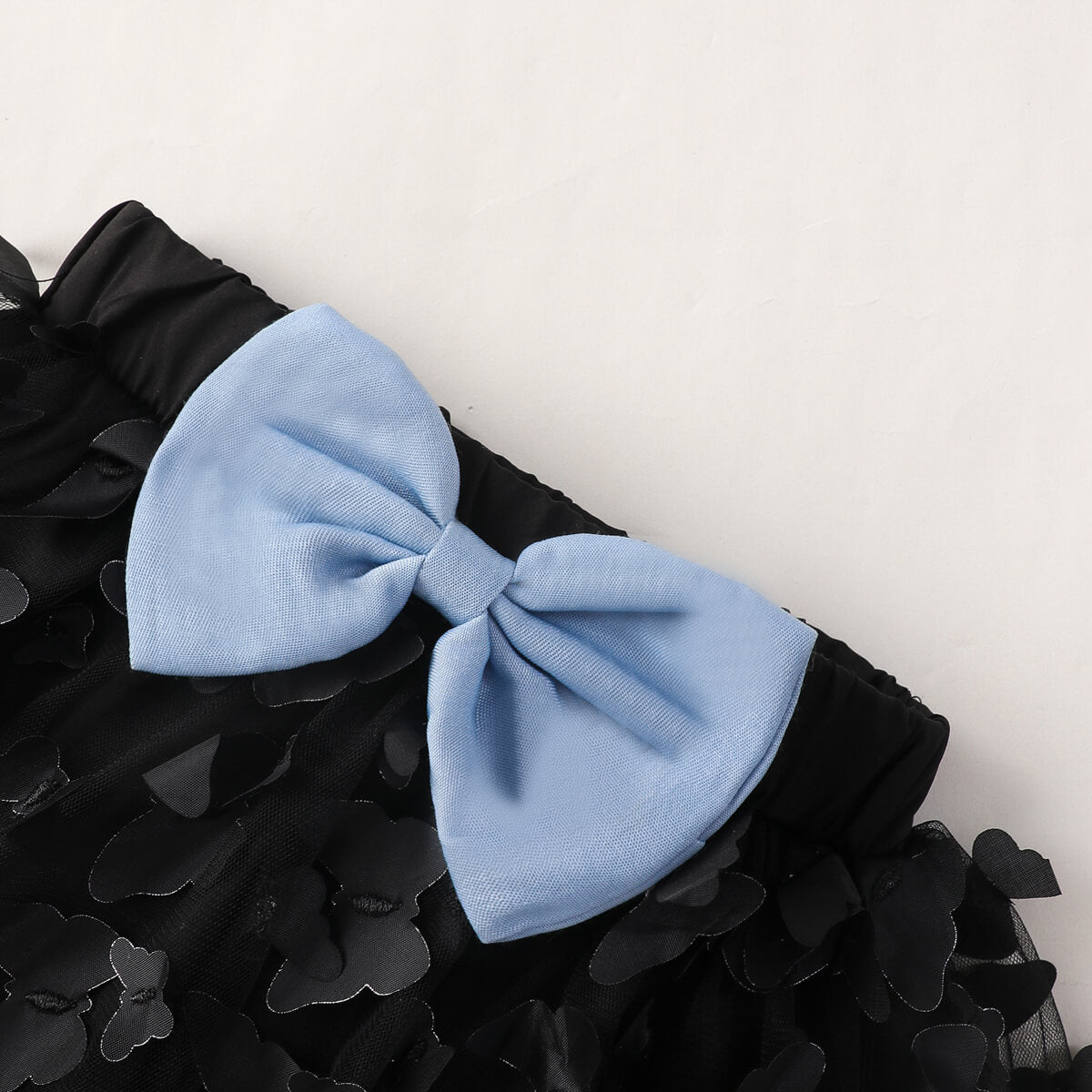 Uylee’s Boutique Ruffle Shoulder Shirt and Butterfly Applique Skirt Set