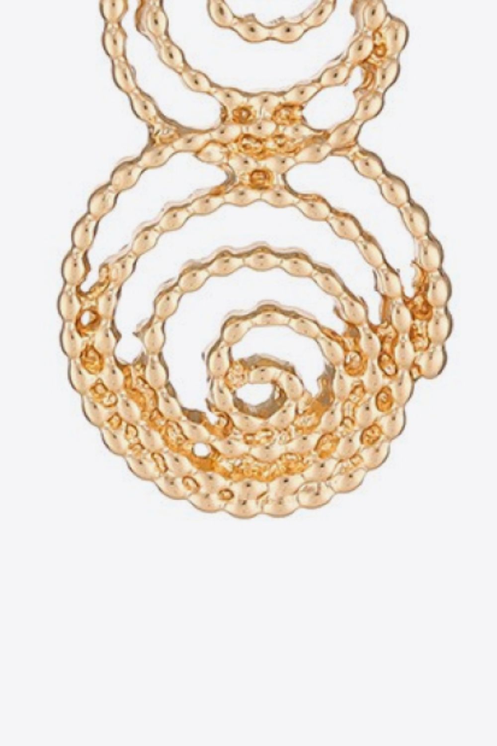 Uylee's Boutique 18K ゴールドメッキ合金スパイラル イヤリング