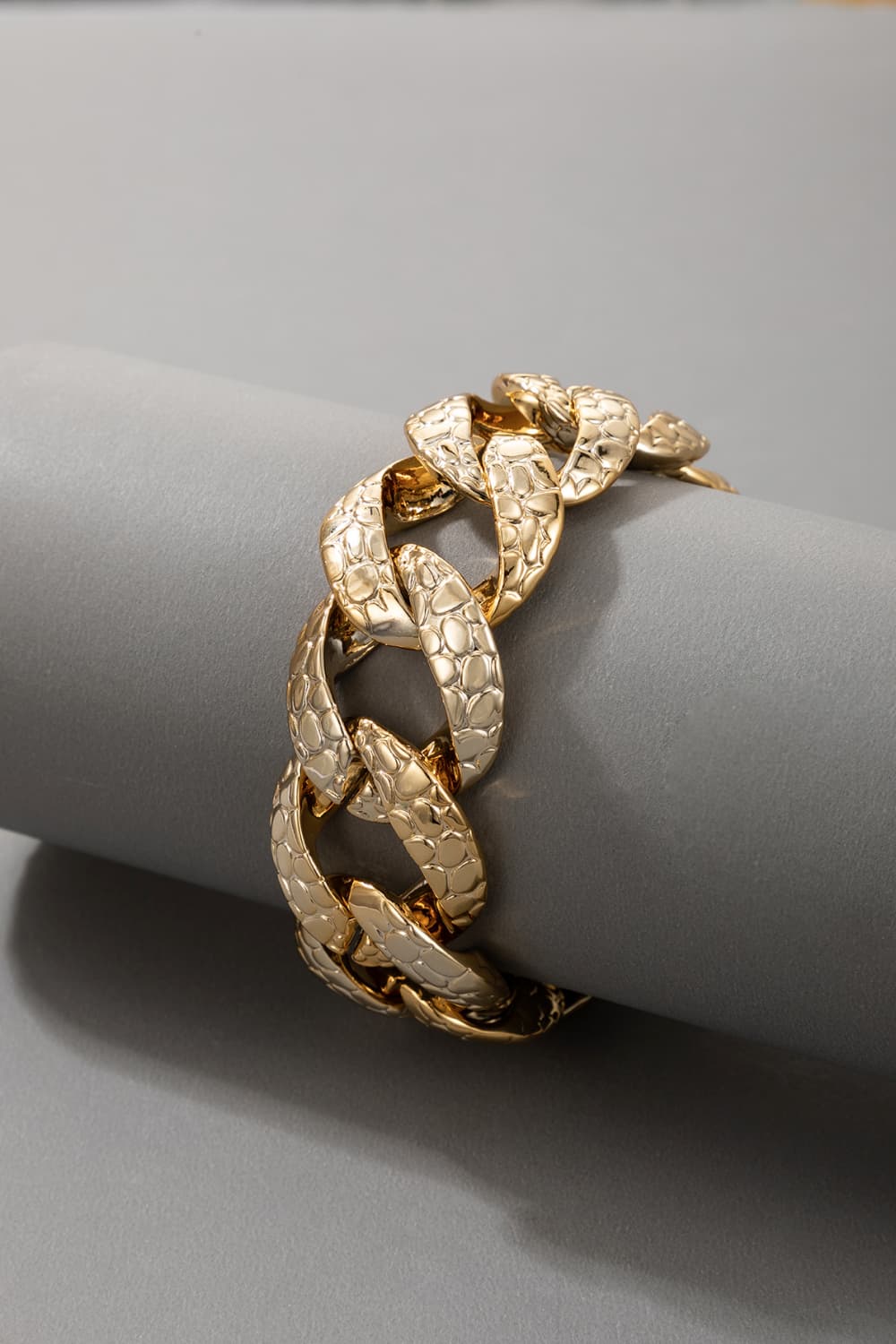 Zinc Alloy Chunky Chain Ankle Bracelet