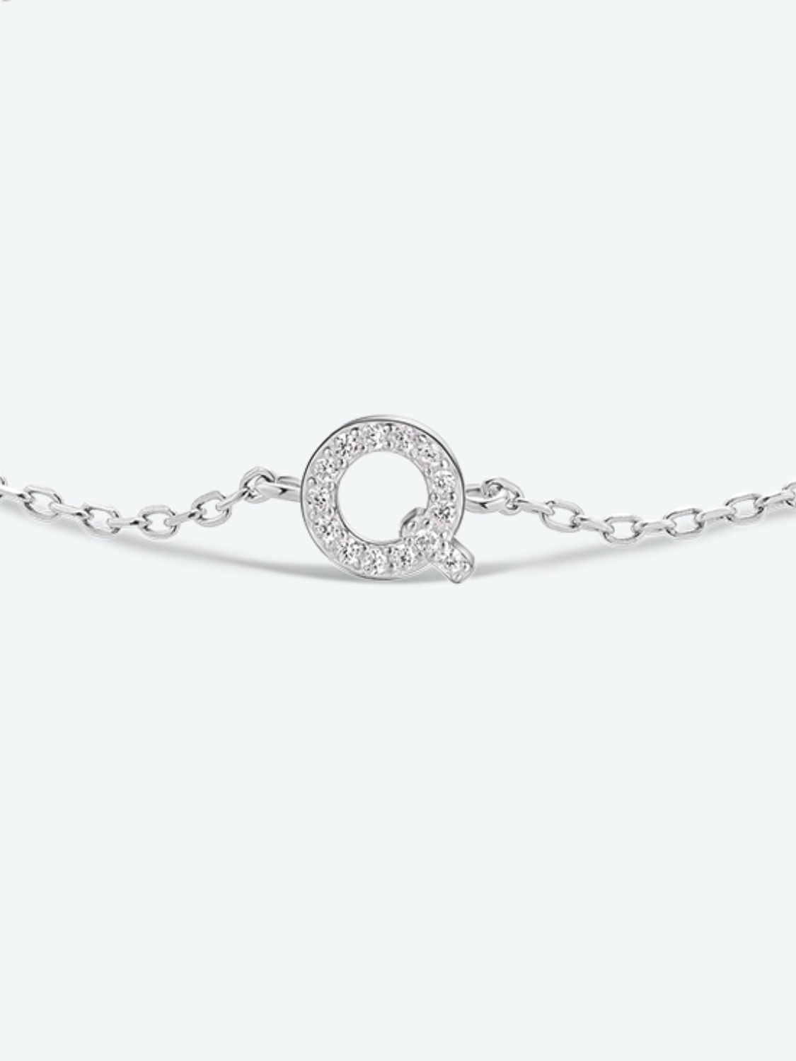 Uylees Boutique Q To U Zircon 925 Sterling Silver Bracelet