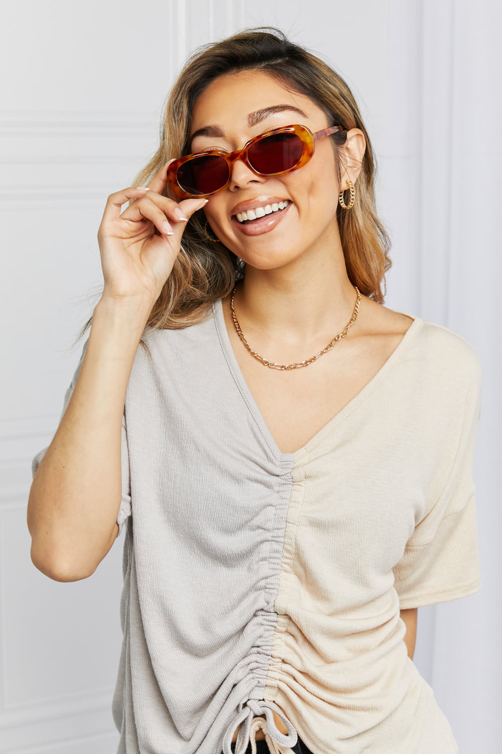 Uylee's Boutique Oval Full Rim Sunglasses