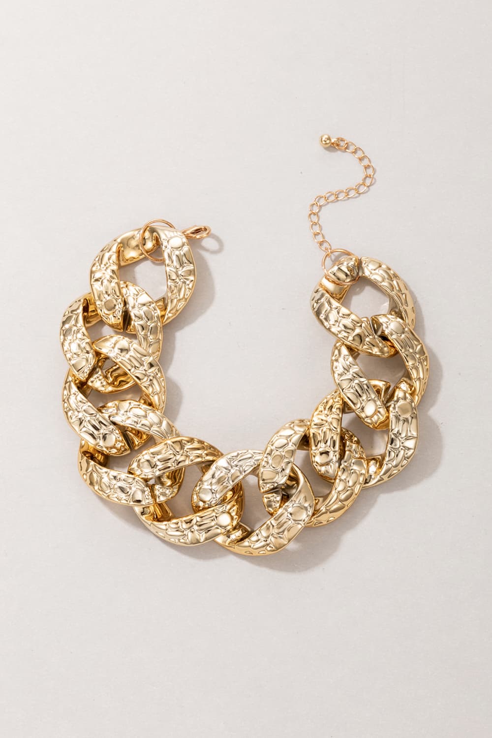 Zinc Alloy Chunky Chain Ankle Bracelet