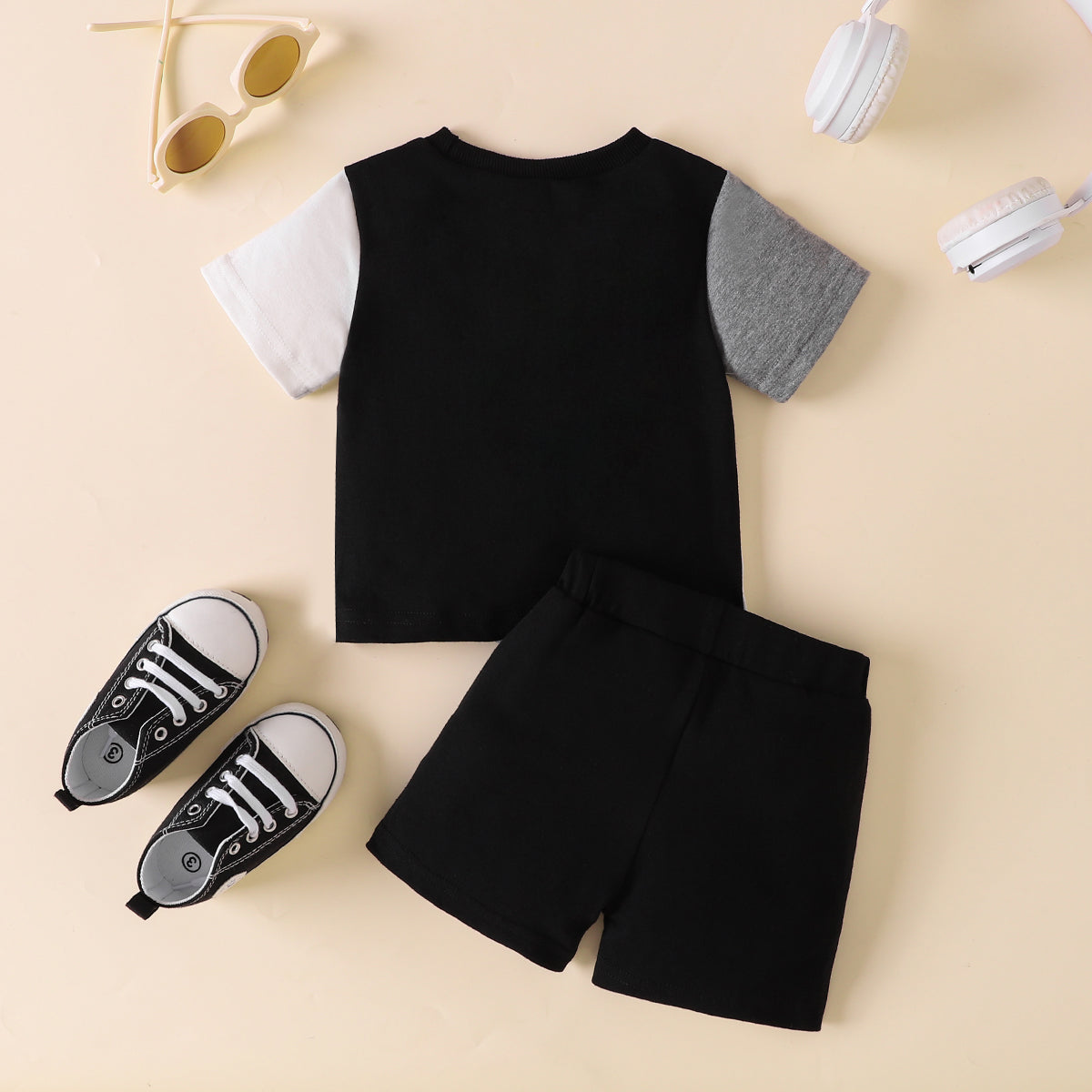 Uylee's Boutique NICE Color Block Tee and Shorts Set
