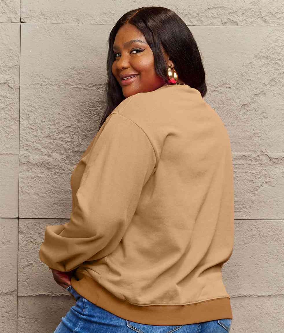 Simply Love Full Size MAMA Graphic Long Sleeve Sweatshirt