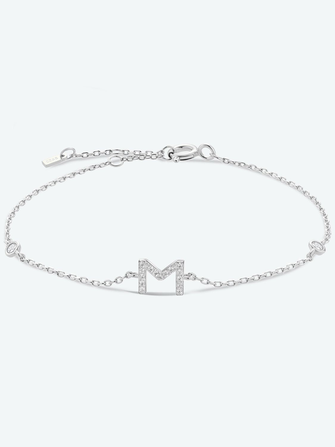 Uylees Boutique L To P Zircon 925 Sterling Silver Bracelet