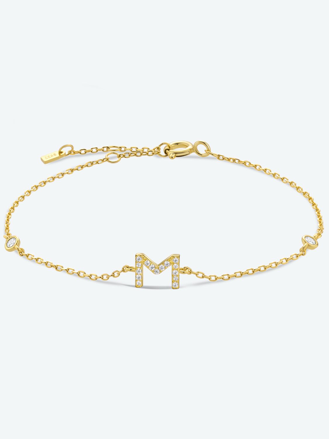 Uylees Boutique L To P Zircon 925 Sterling Silver Bracelet