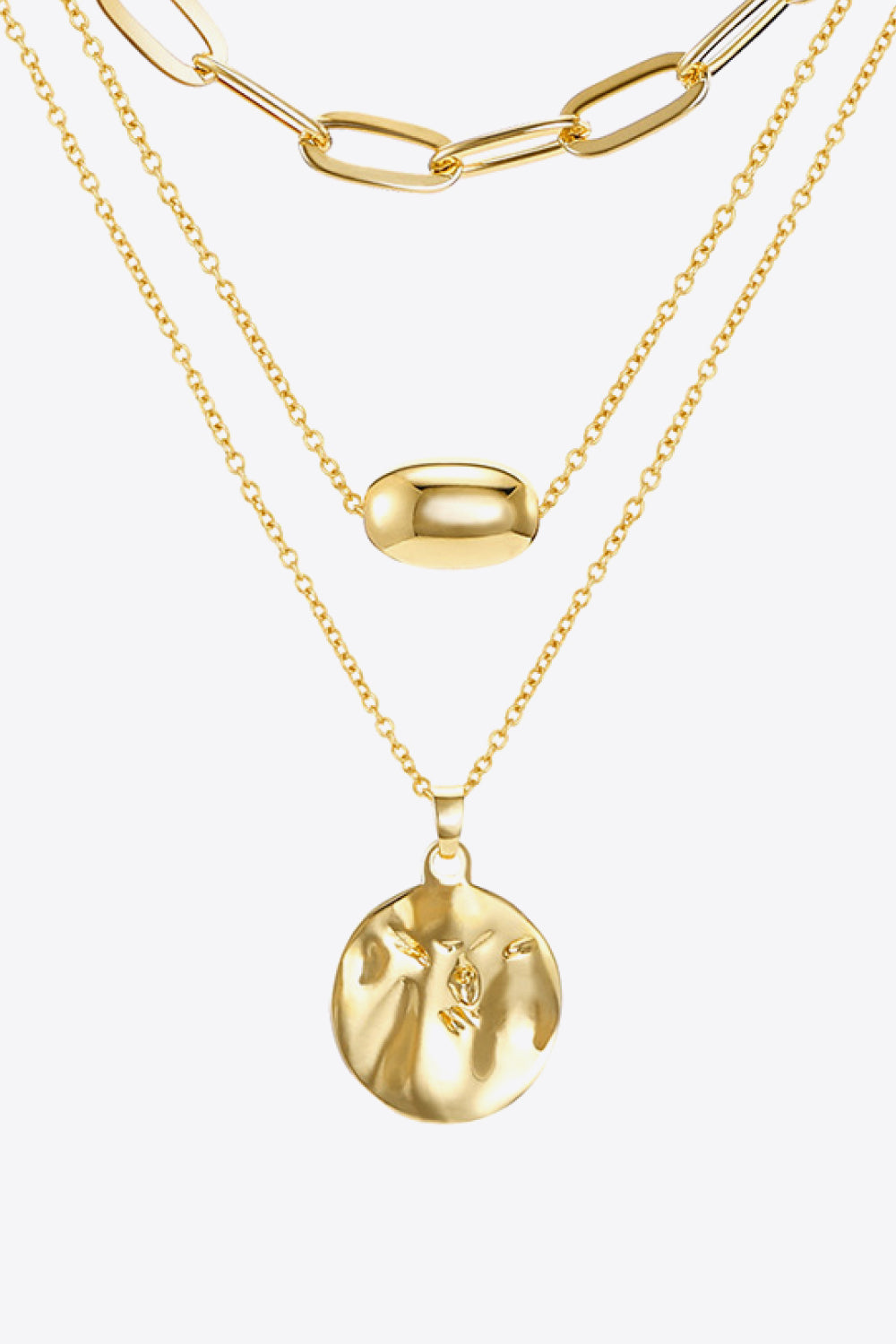 Uylee's Boutique 18K Gold Plated 3-Piece Pendant Necklace Set
