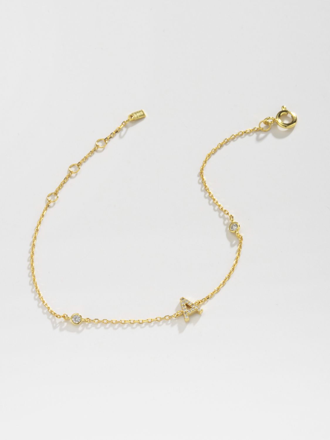 Uylees Boutique A To F Zircon 925 Sterling Silver Bracelet