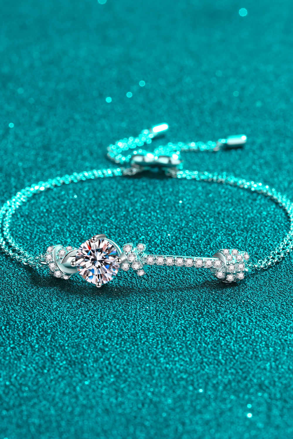 Uylees Boutique 2 Carat Moissanite 925 Sterling Silver Bracelet