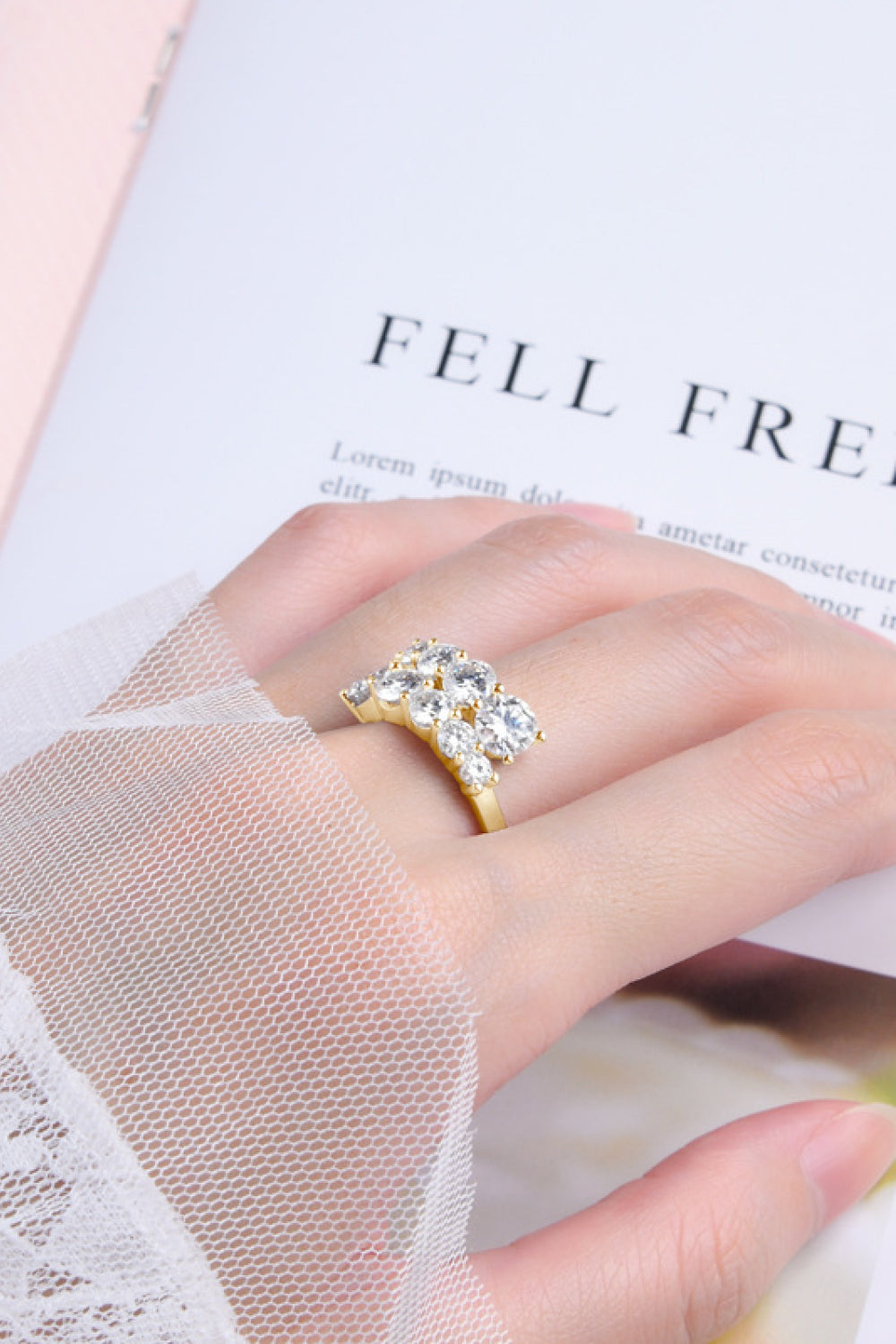 Uylees Boutique Moissanite 925 Sterling Silver Ring