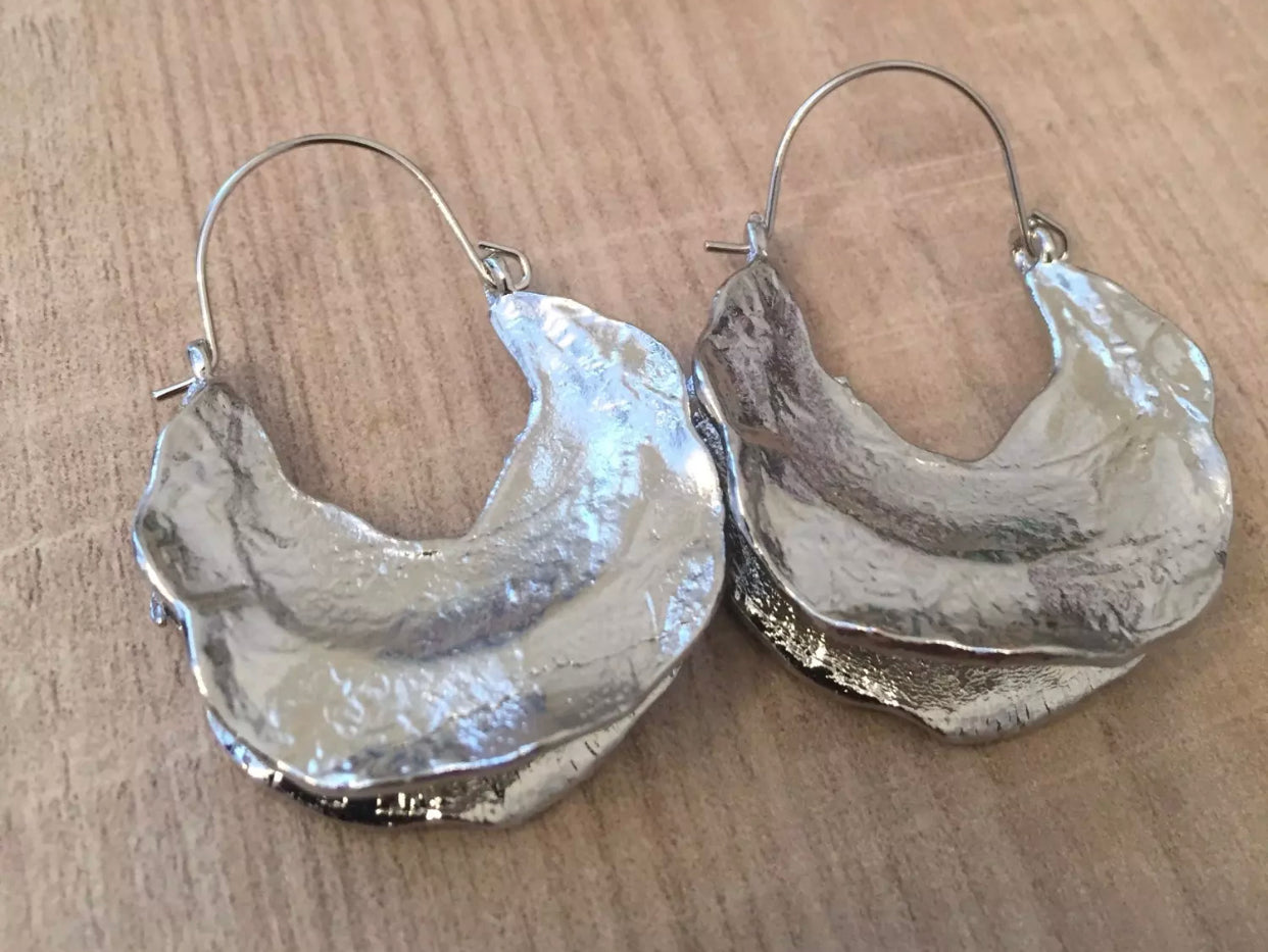 Geometric Rounded Dangle Earrings