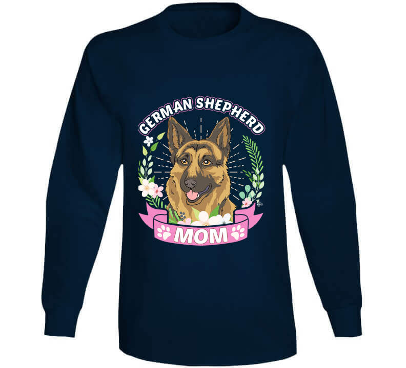 German Shepherd Mom Ladies T Shirt