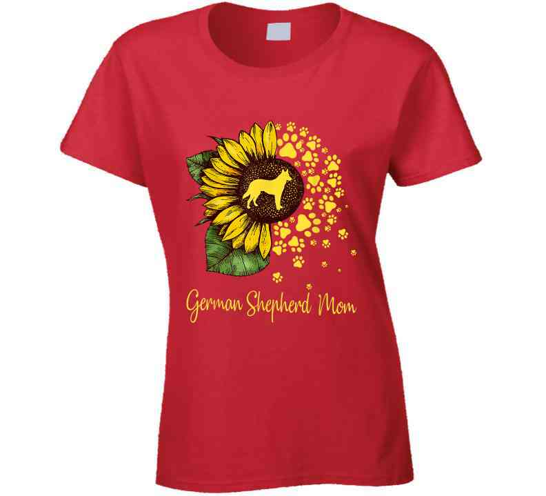 German Shepherd Mom Ladies T Shirt