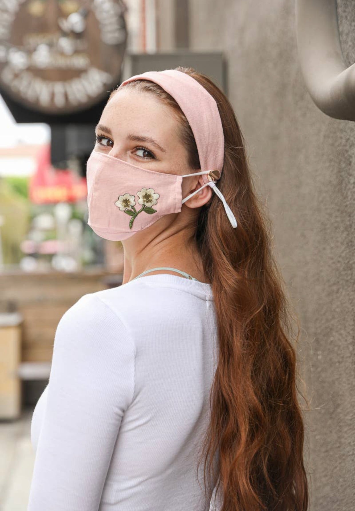 Wildflower FaceMask and Headband Combo