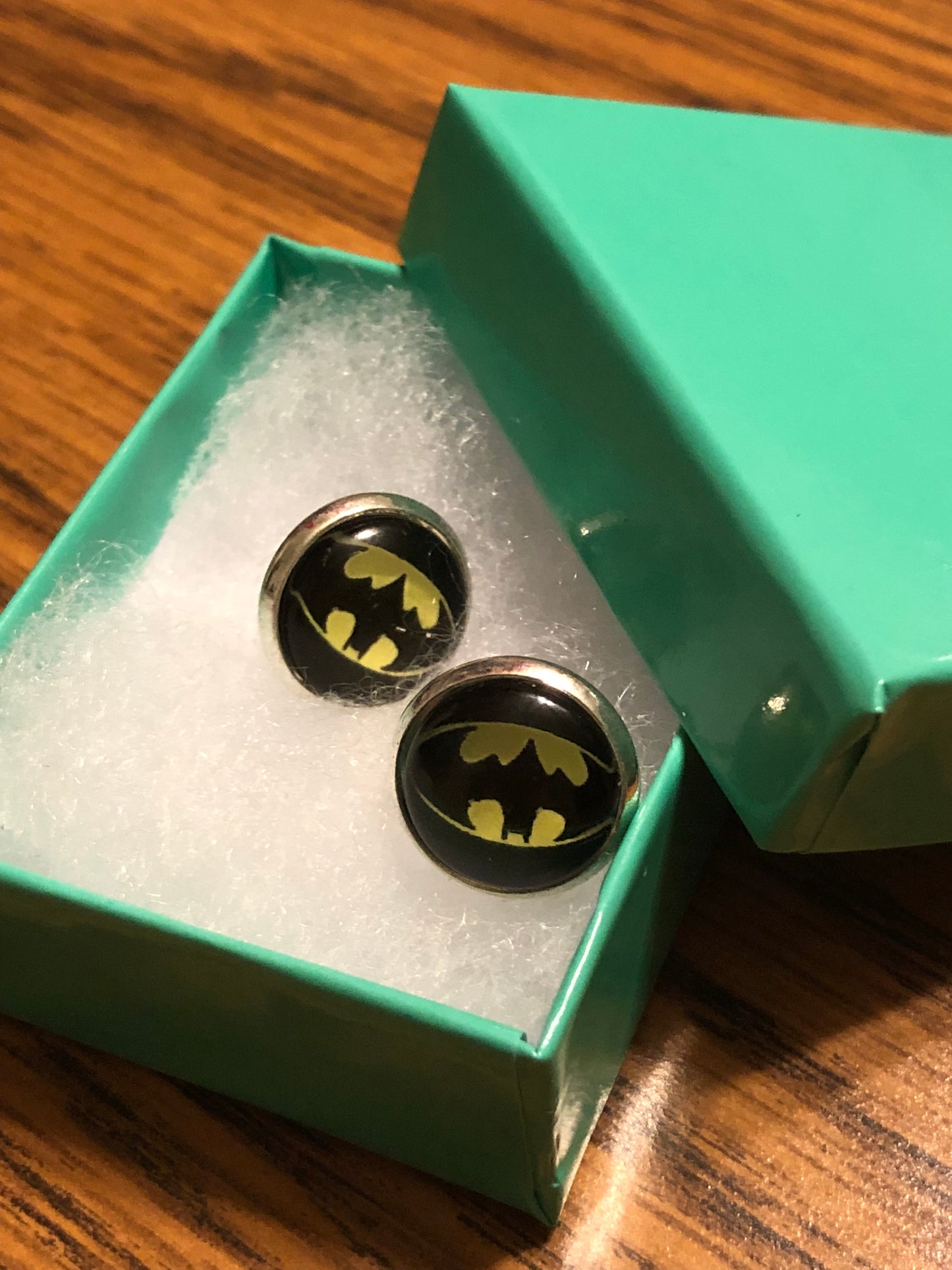 BatGirl Glass Dome Earrings