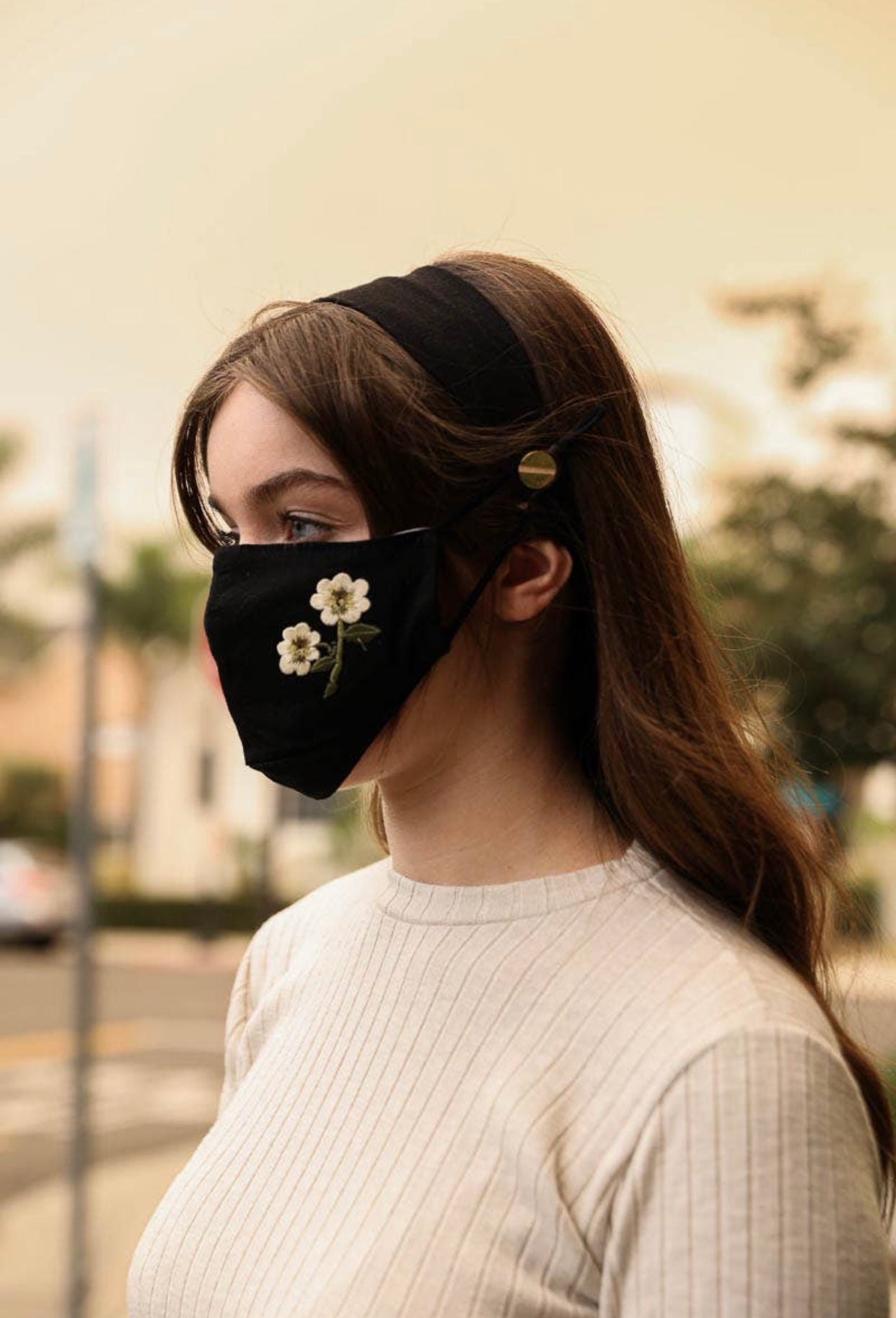 Wildflower FaceMask and Headband Combo