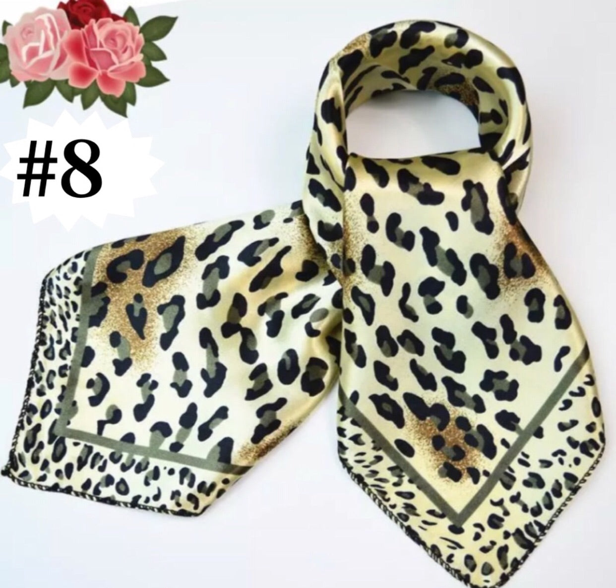Silk Look Satin Scarf - Various Colors, 20” x 20”