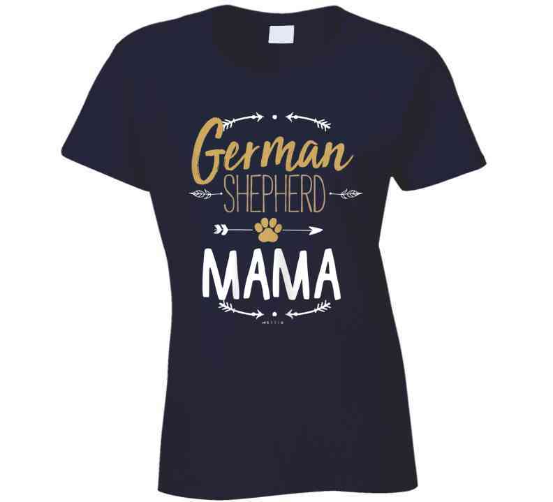 German Shepherd Mama Ladies T Shirt