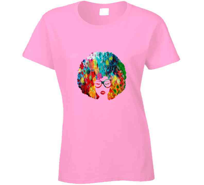 Floral Afro Ladies T Shirt and Hoodie