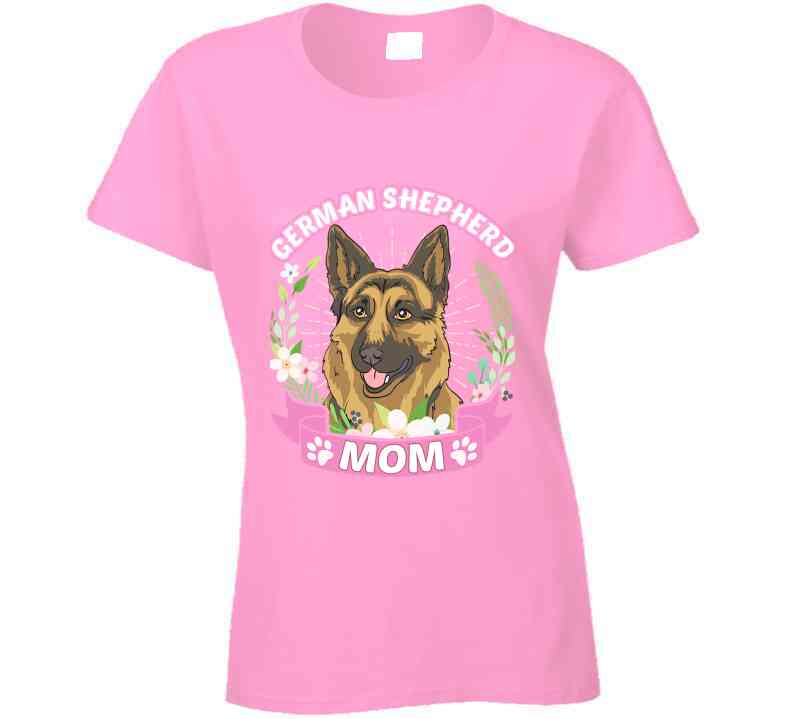 German Shepherd Mom Ladies T Shirt