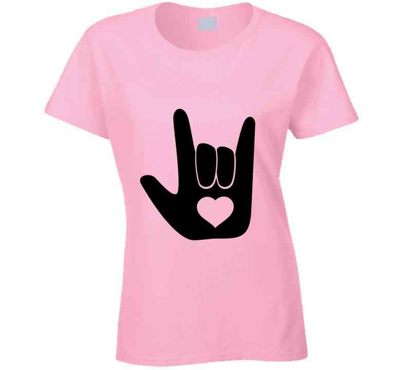 Asl I Love You Ladies T Shirt