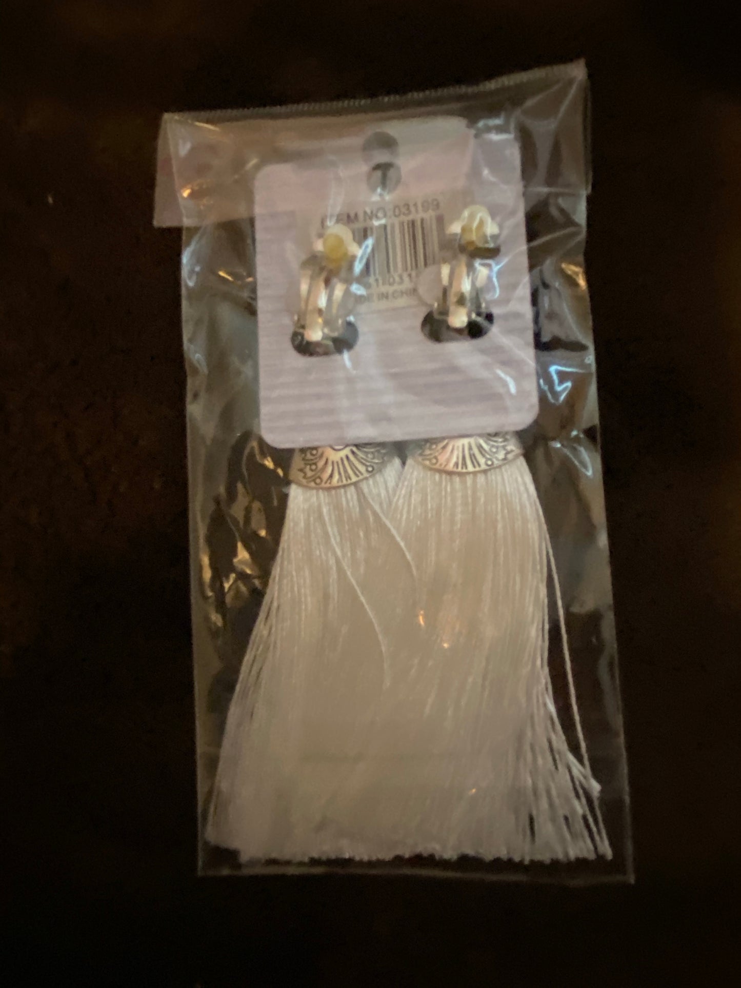 Clip-On Tassel Fringe Earrings