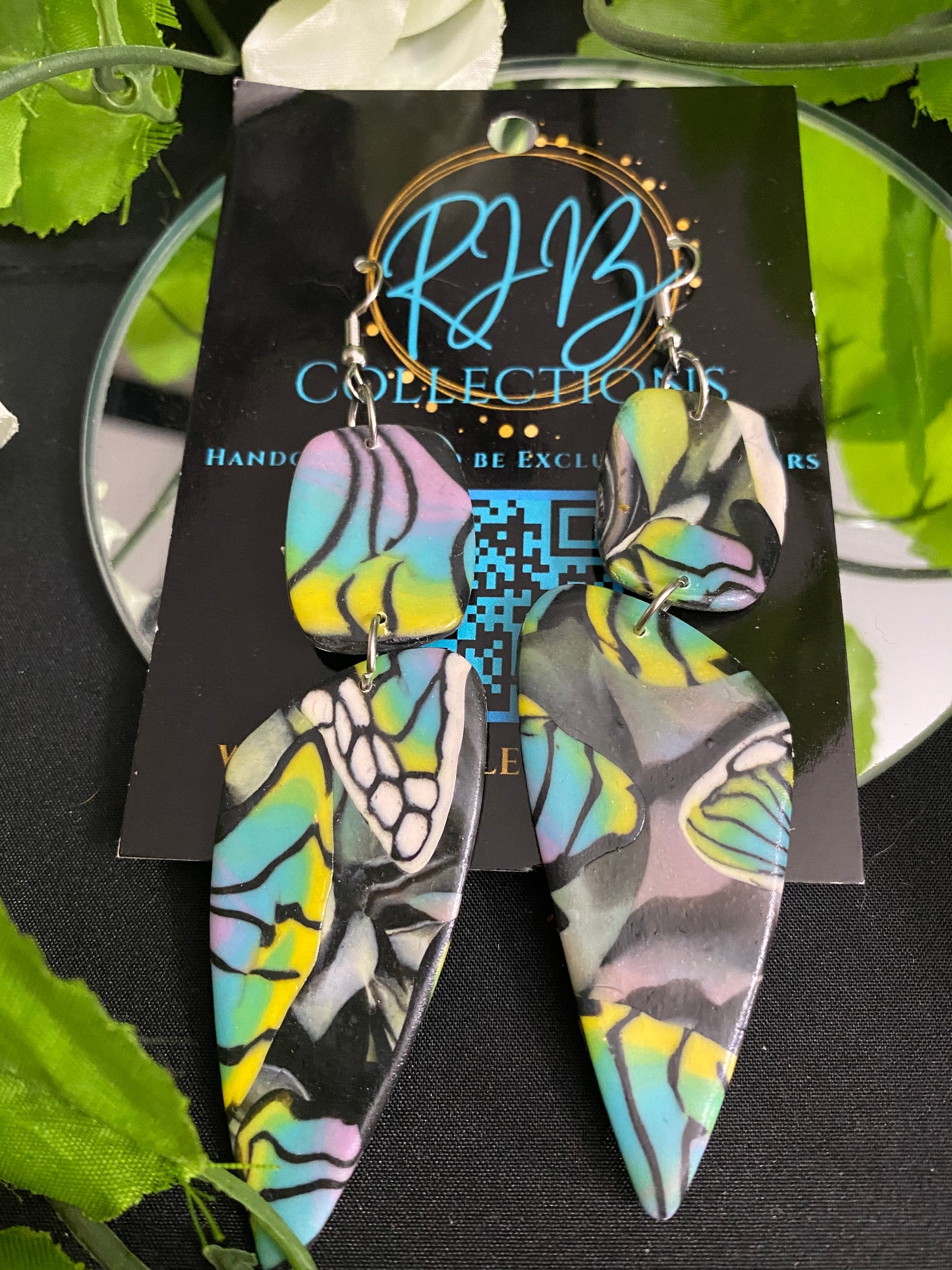 Hand Made Multi-Colored Butterfly Dangled Earrings