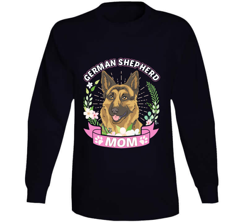 German Shepherd Mom Ladies T Shirt