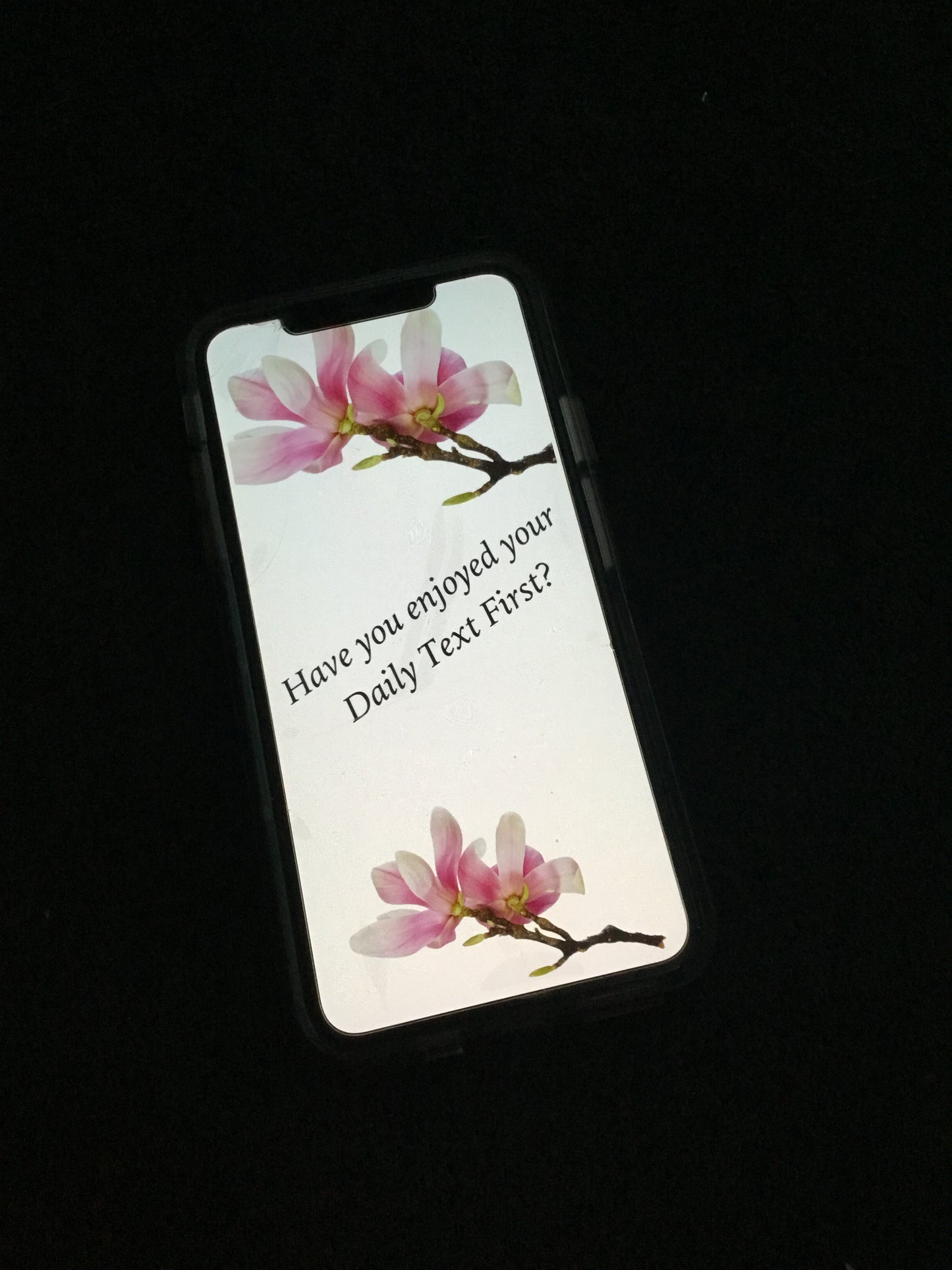 FREE Cell Phone Screensaver Download - Reminder to Read Daily Text