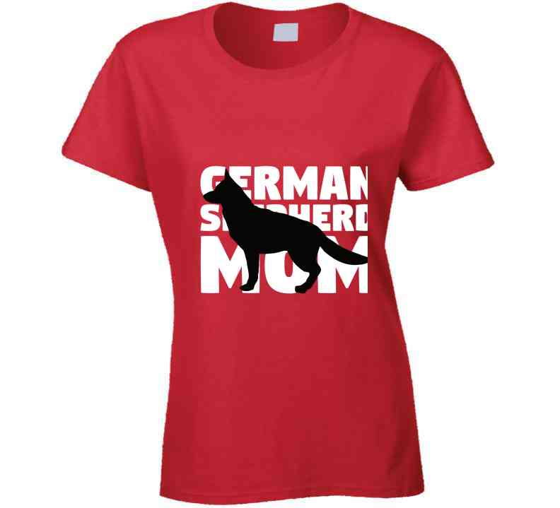 German Shepherd Mom Ladies T Shirt