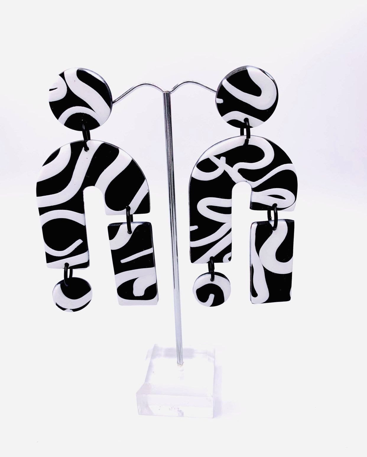 Octopus - Hand Made Statement Shaped Earrings