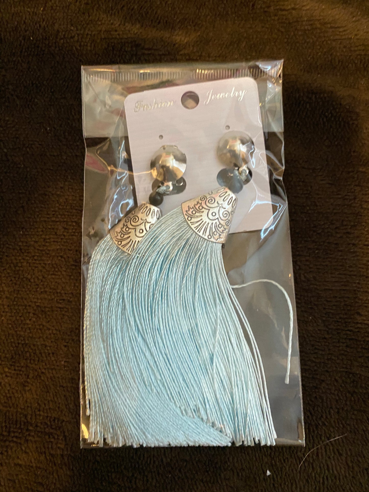 Clip-On Tassel Fringe Earrings