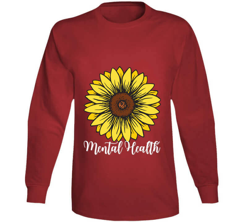 Mental Health Sunflower Ladies T Shirt
