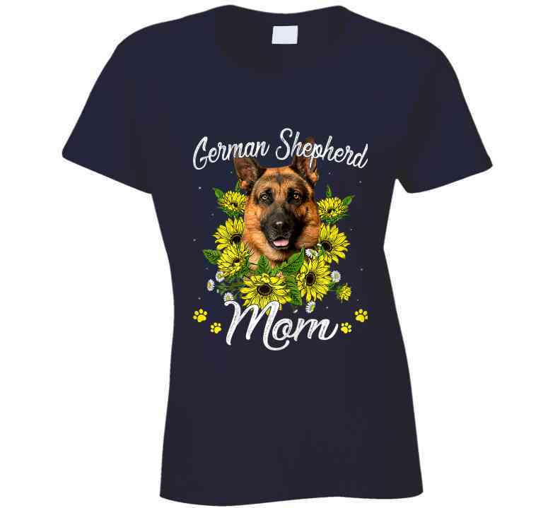 German Shepherd Mom Ladies T Shirt