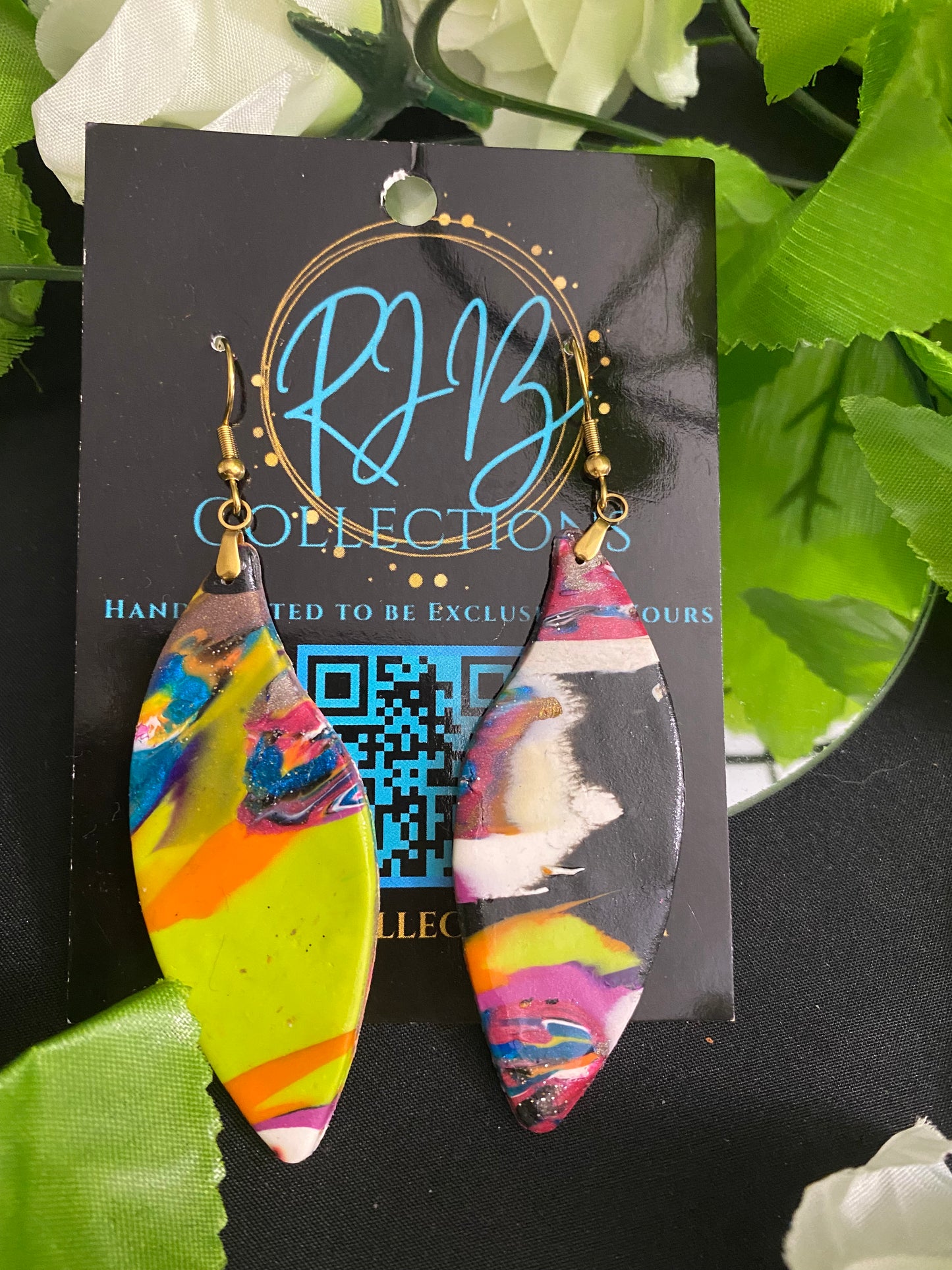 Hand Made Multi-Colored Dangled Earrings