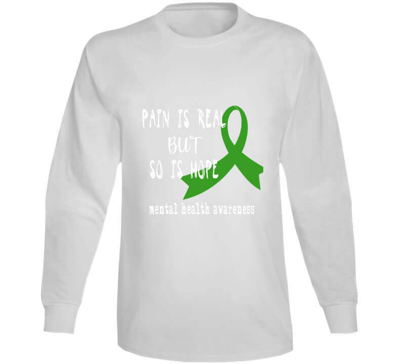 Pain Is Real But So Is Hope Ladies T Shirt