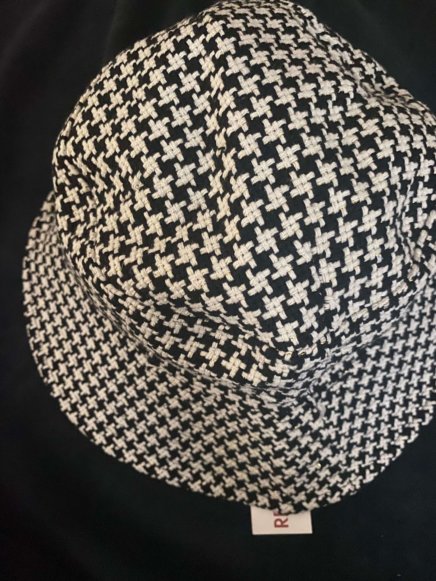 Reversible Bucket Hat - Brown Plaid & Classic Houndstooth