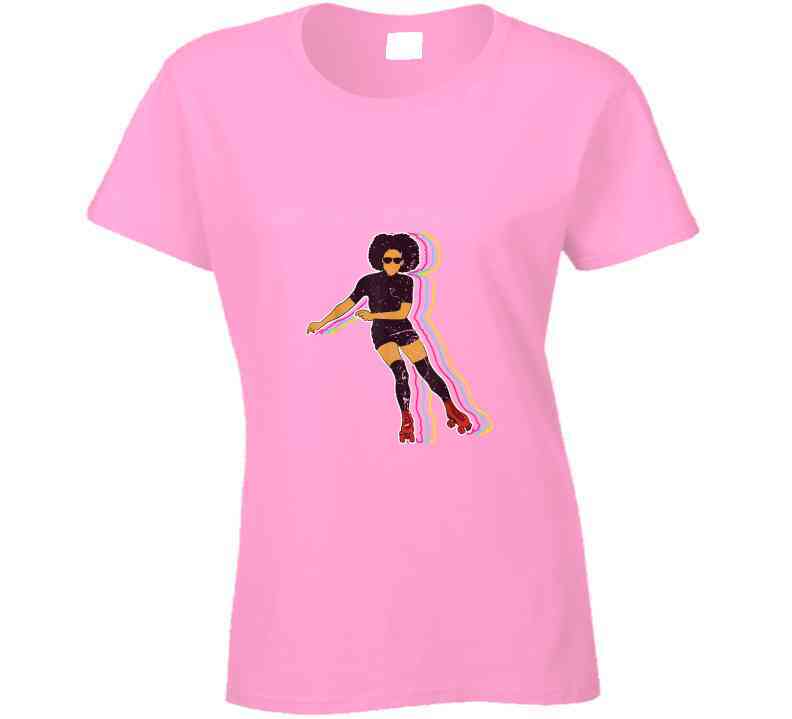 Vintage Roller Skating Ladies T Shirt and Hoodie