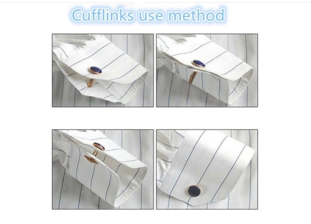 Men's Silver Cuff Links