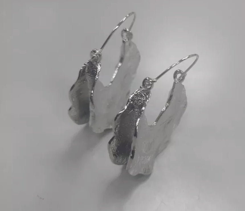 Geometric Rounded Dangle Earrings