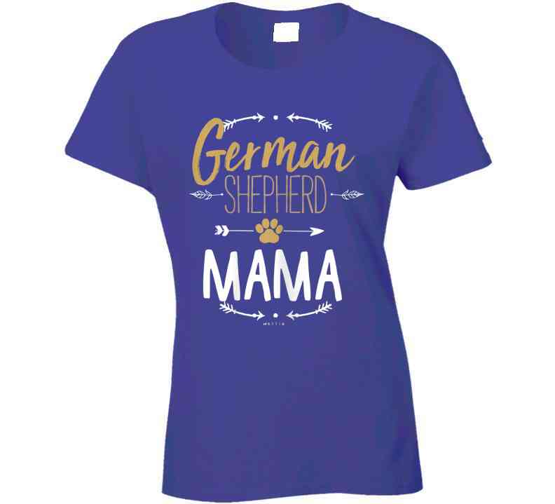 German Shepherd Mama Ladies T Shirt