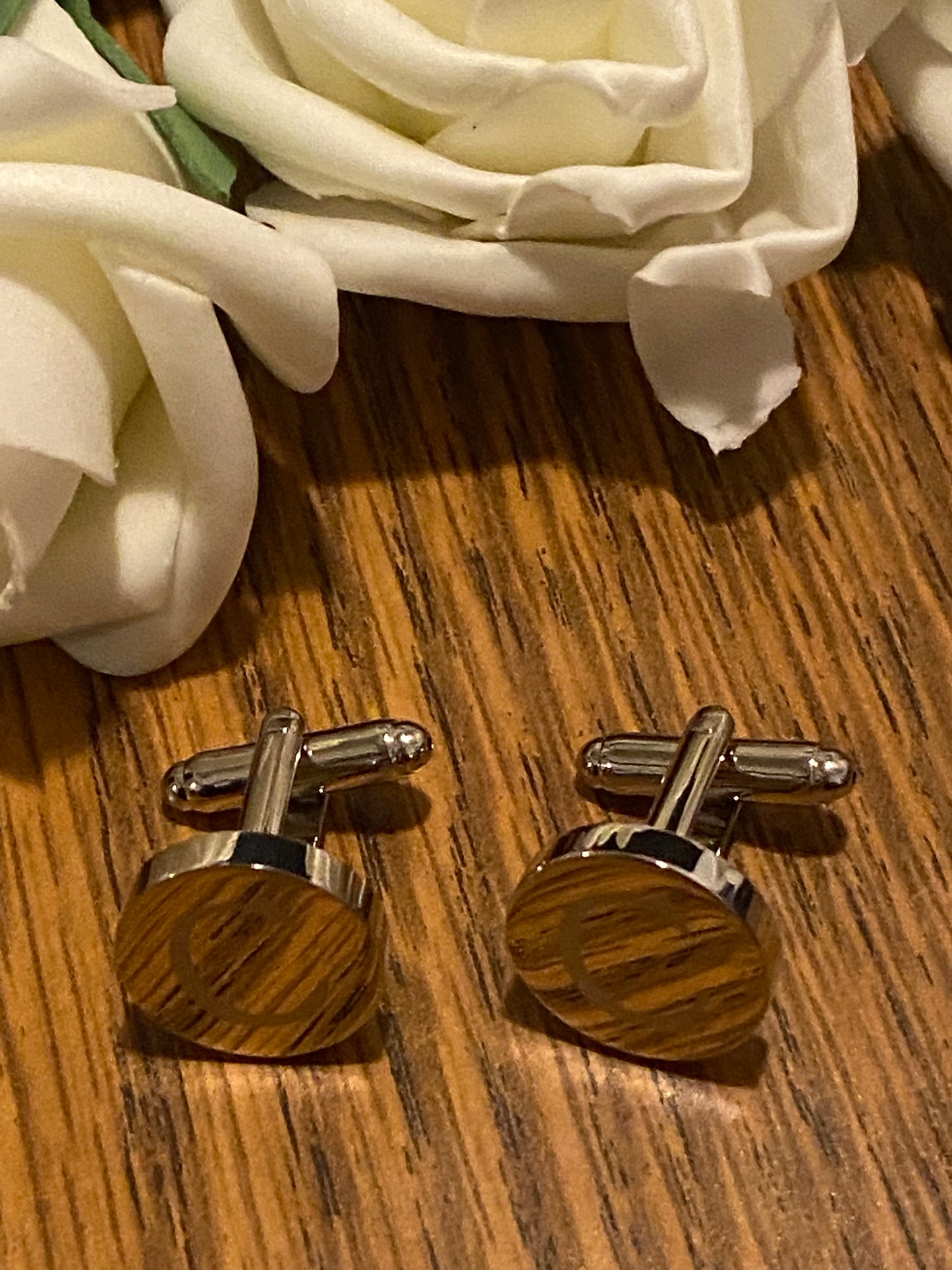 Brass Monogram Letter “C” Cufflinks