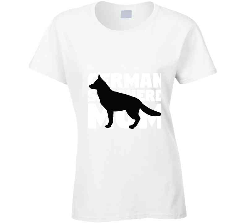 German Shepherd Mom Ladies T Shirt