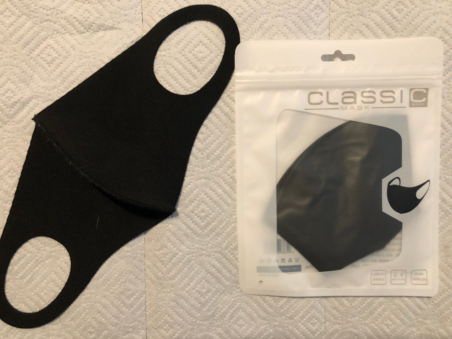 Reusable Unisex Face Masks, Black