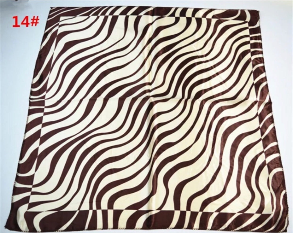 Silk Look Satin Scarf - Various Colors, 20” x 20”