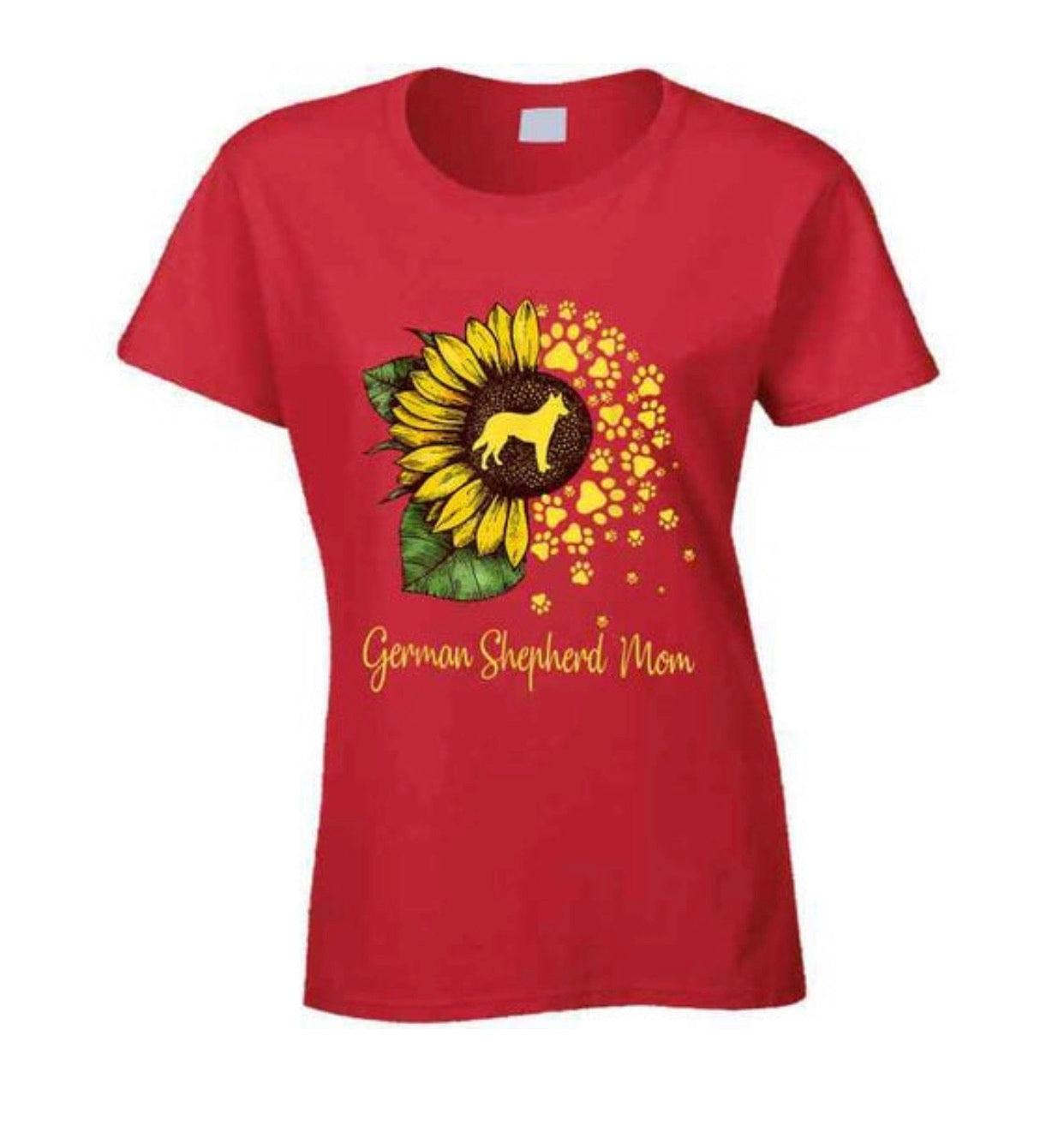 German Shepherd Mom Ladies T Shirt